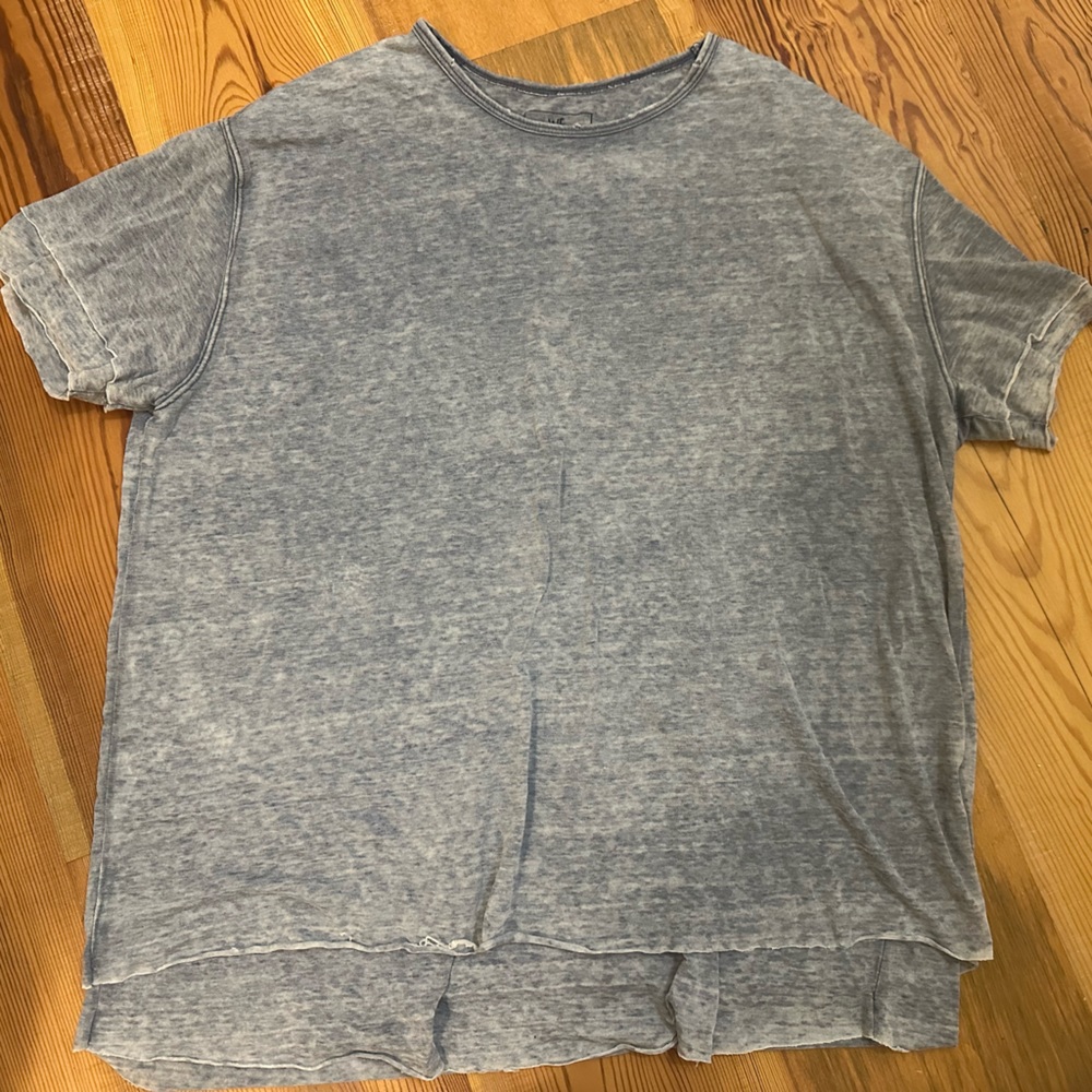 We The Free Blue Oversized Shirt